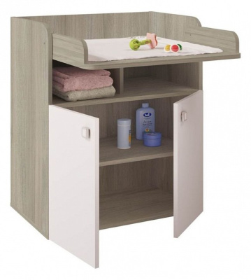 Комод пеленальный Polini kids Simple 1270, древесина белая древесина. Фото