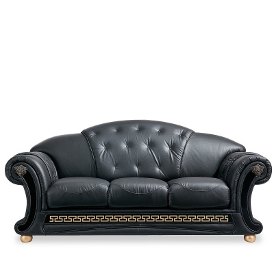 Диван Versace 3-х местный черный. Фото