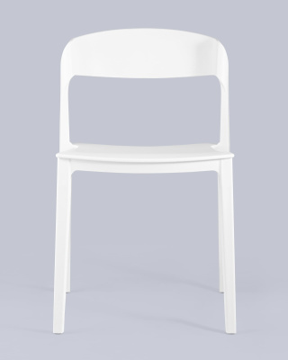 Стул Moris пластик белый. Фото