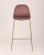 Стул барный Валенсия велюр пыльно-розовый золотые ножки. Фото №5
