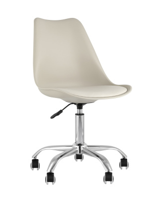 Стул офисный BLOK NEW пластиковый бежевый. Фото