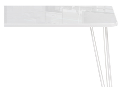 Стол стеклянный Хумфри белый фото Стол стеклянный Хумфри белый. Фото №4