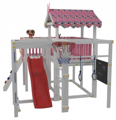 Комплекс игровой ДК3Р, розовый, серый. Фото