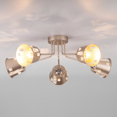 Потолочная люстра Eurosvet Benna 70105/5 шампань. Фото №2