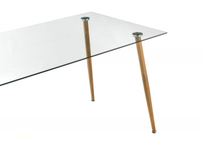 Стол стеклянный Rober wood. Фото