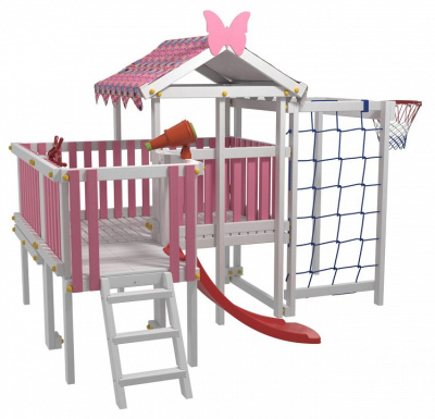 Комплекс игровой ДК10Р, розовый, серый. Фото
