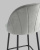 Стул полубарный Логан велюр серый фото Стул полубарный Логан велюр серый. Фото №8