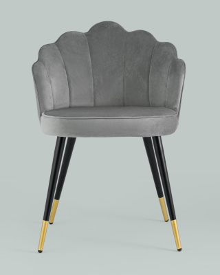 Стул Камилла велюр серый фото Стул Камилла велюр серый. Фото №5