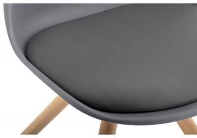 Стул деревянный Bonito серый. Фото №5