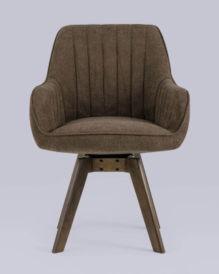 Стул вращающийся MANS коричневый 2 шт.. Фото №5