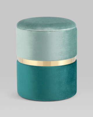 Пуф Кэрри с ящиком велюр бирюзовый фото Пуф Кэрри с ящиком велюр бирюзовый. Фото №3