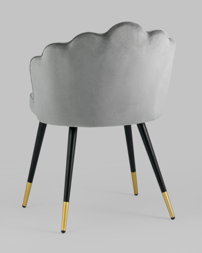 Стул Камилла велюр серый. Фото №7