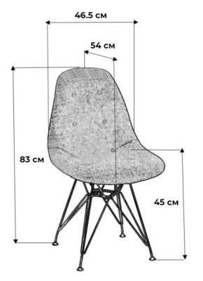 Стул Eames Кор/CR фото Стул Eames Кор/CR. Фото №3
