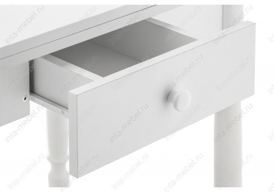 Стол деревянный Брентон с ящиком белый глянец фото Стол деревянный Брентон с ящиком белый глянец. Фото №5