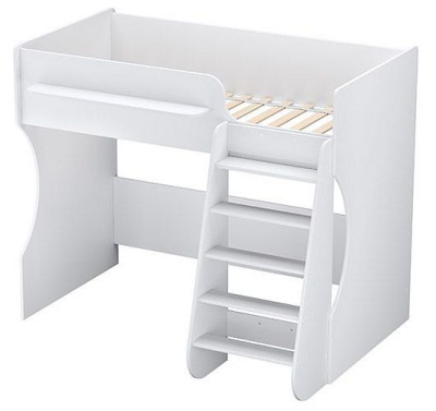 Кровать-чердак Polini Kids Dream 1700, белый. Фото