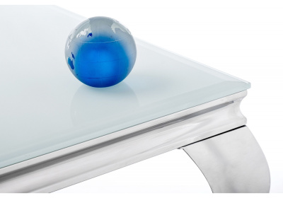 Стол стеклянный Sondal 160 белый. Фото