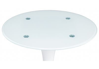 Стол стеклянный Tulip mini white фото Стол стеклянный Tulip mini white. Фото №2