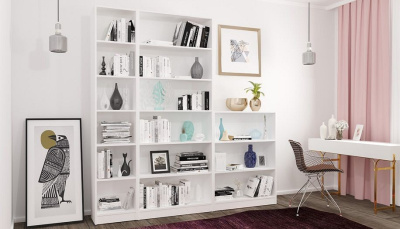 Стеллаж Polini Home Smart, белый фото Стеллаж Polini Home Smart, белый. Фото №5