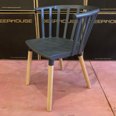 Стул Сен-Тропе черно-серый. Фото №3