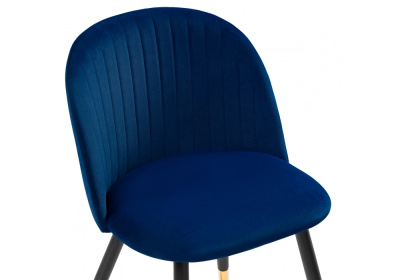 Стул Gabi dark blue / black / gold фото Стул Gabi dark blue / black / gold. Фото №4