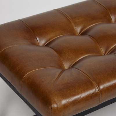 Банкетка Secret De Maison Montro ( mod. 4354) металл/кожа буйвола, 120*40*52, Античный светлый фото Банкетка Secret De Maison Montro ( mod. 4354) металл/кожа буйвола, 120*40*52, Античный светлый. Фото №2