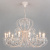 Подвесная люстра Eurosvet Alda 3305/12 белый с золотом/прозрачный хрусталь Strotskis фото Подвесная люстра Eurosvet Alda 3305/12 белый с золотом/прозрачный хрусталь Strotskis. Фото №2