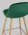 Стул барный Валенсия велюр зеленый ножки цвет дерево. Фото №8