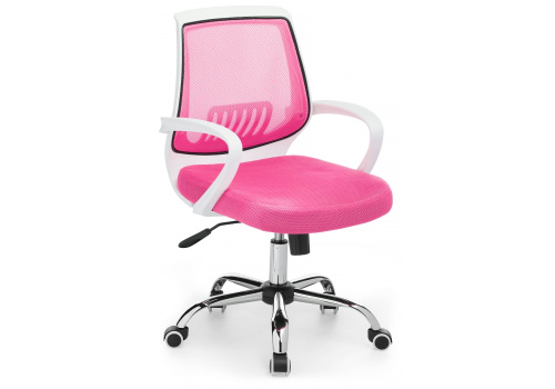 Компьютерное кресло Ergoplus белое / розовое. Фото №6