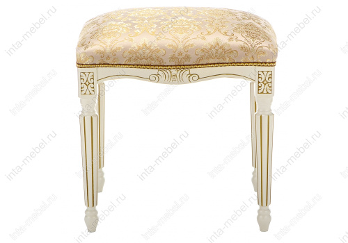 Стул деревянный Беттино патина золото / бежевый. Фото №3