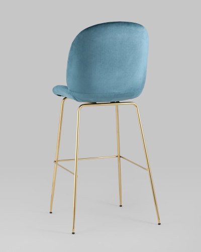 Стул барный Beetle со спинкой маренго. Фото №7