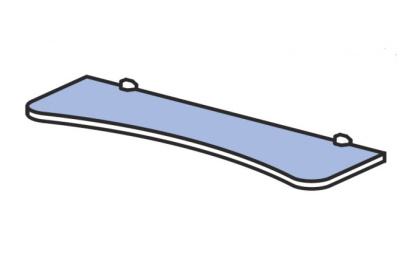 Полка навесная симметричная Силуэт. Фото