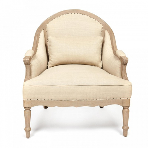 Кресло Secret De Maison PAULETTE ( mod. CHA 15-12A ) красное дерево, 91х83х77см, Натуральный Минди, ткань бежевая (FP-028). Фото №2