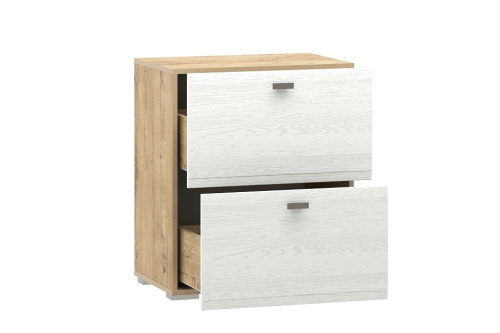 Тумба Snow wood НМ 011.87-02, Белое дерево, Дуб Бунратти. Фото №2