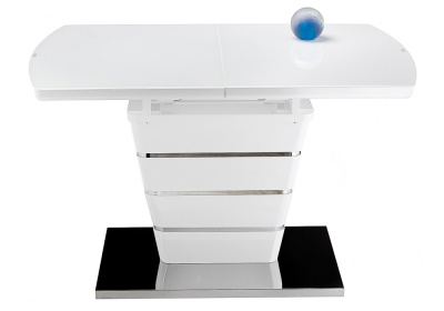 Стол стеклянный Space 160 белый фото Стол стеклянный Space 160 белый. Фото №2