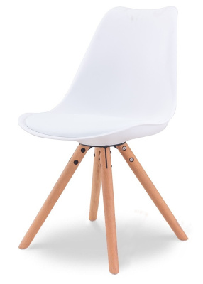 Стул PW072Y белый/бук фото Стул PW072Y белый/бук. Фото №2