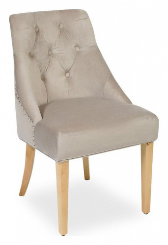 Стул Secret De Maison Prima (mod. C004) дерево береза, ткань: вельвет, 52х61х90см, светло-серый (поставляется только по 2 шт). Фото №1