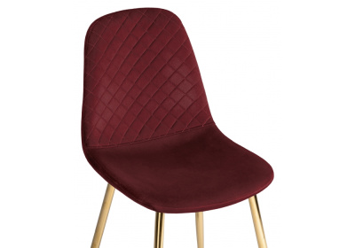 Стул Dabl wine red / gold фото Стул Dabl wine red / gold. Фото №5