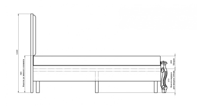 Кровать Луиза ММ-227-02/18Б-1. Фото